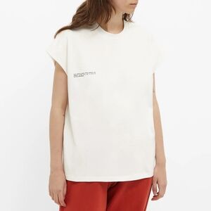 Pangaia - Archive Organic Cotton Cropped Shoulder T-Shirt with C-Fiber size XXS